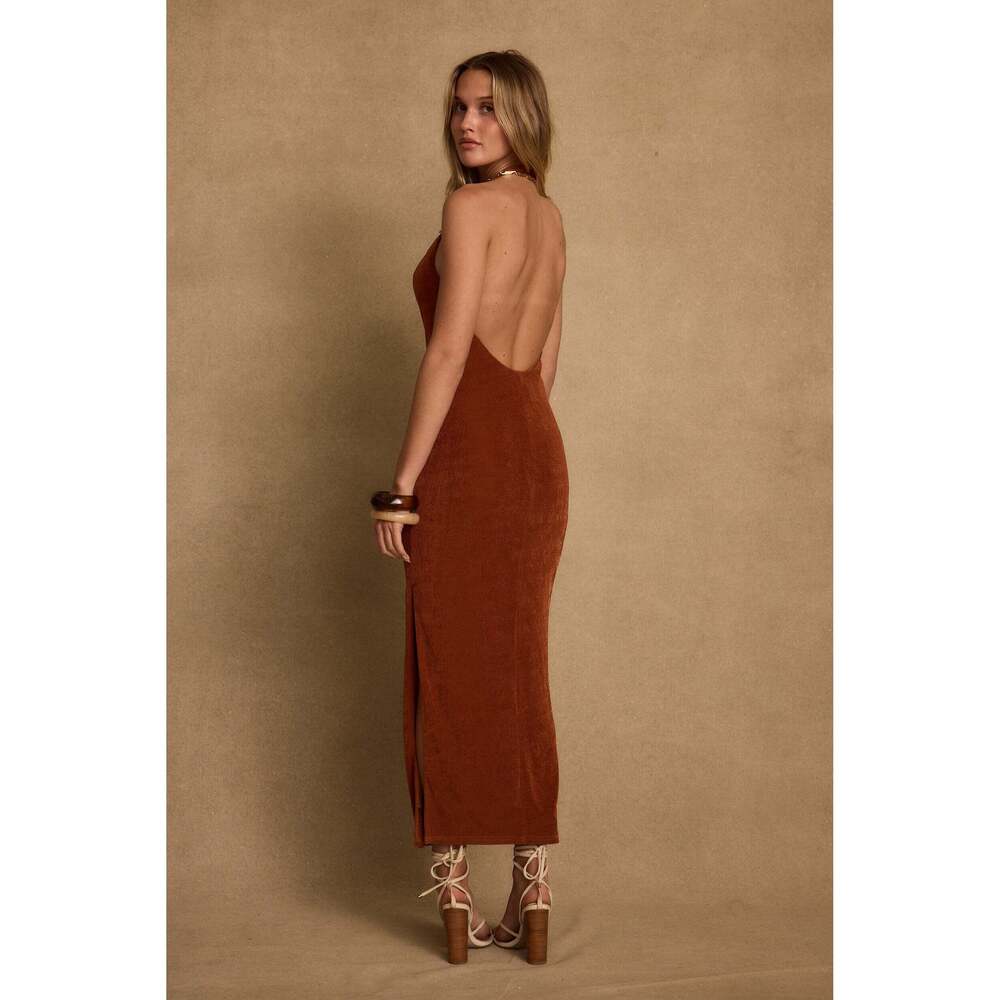 Melani Terracotta Midi Dress - Picture 3 of 3